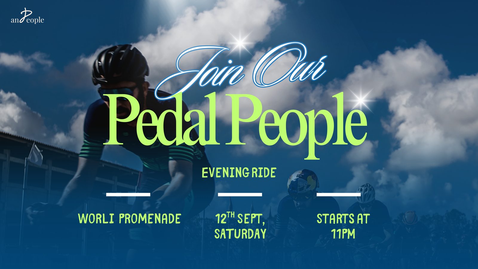 Pedal People — night cycling event at Worli Sea Face, Mumbai by andpeople
